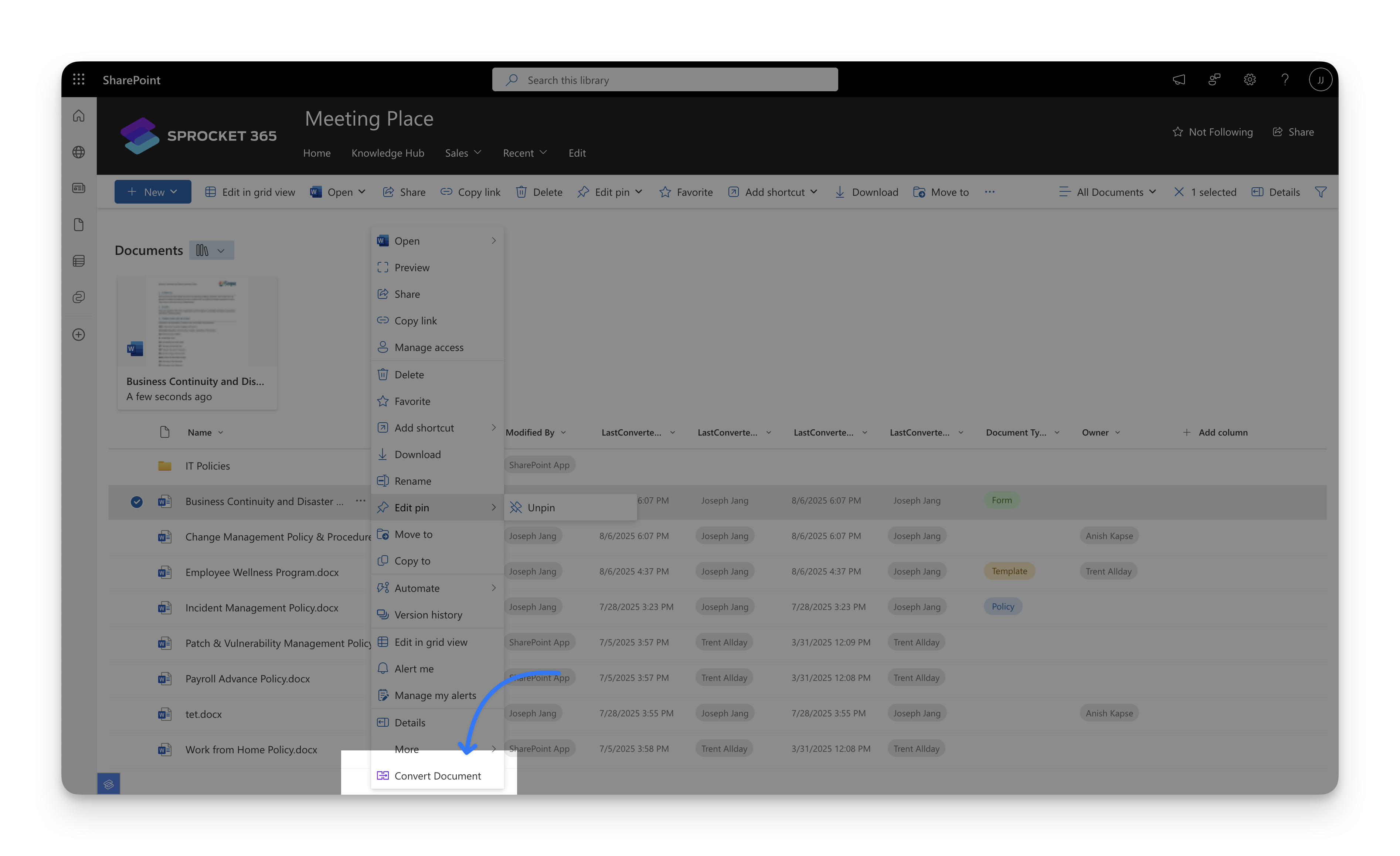 Enable Document Conversion