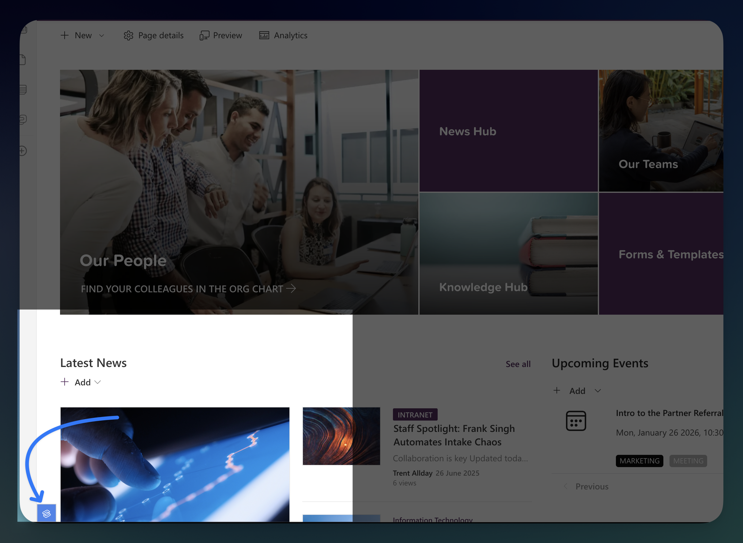 Template Gallery Entry Button