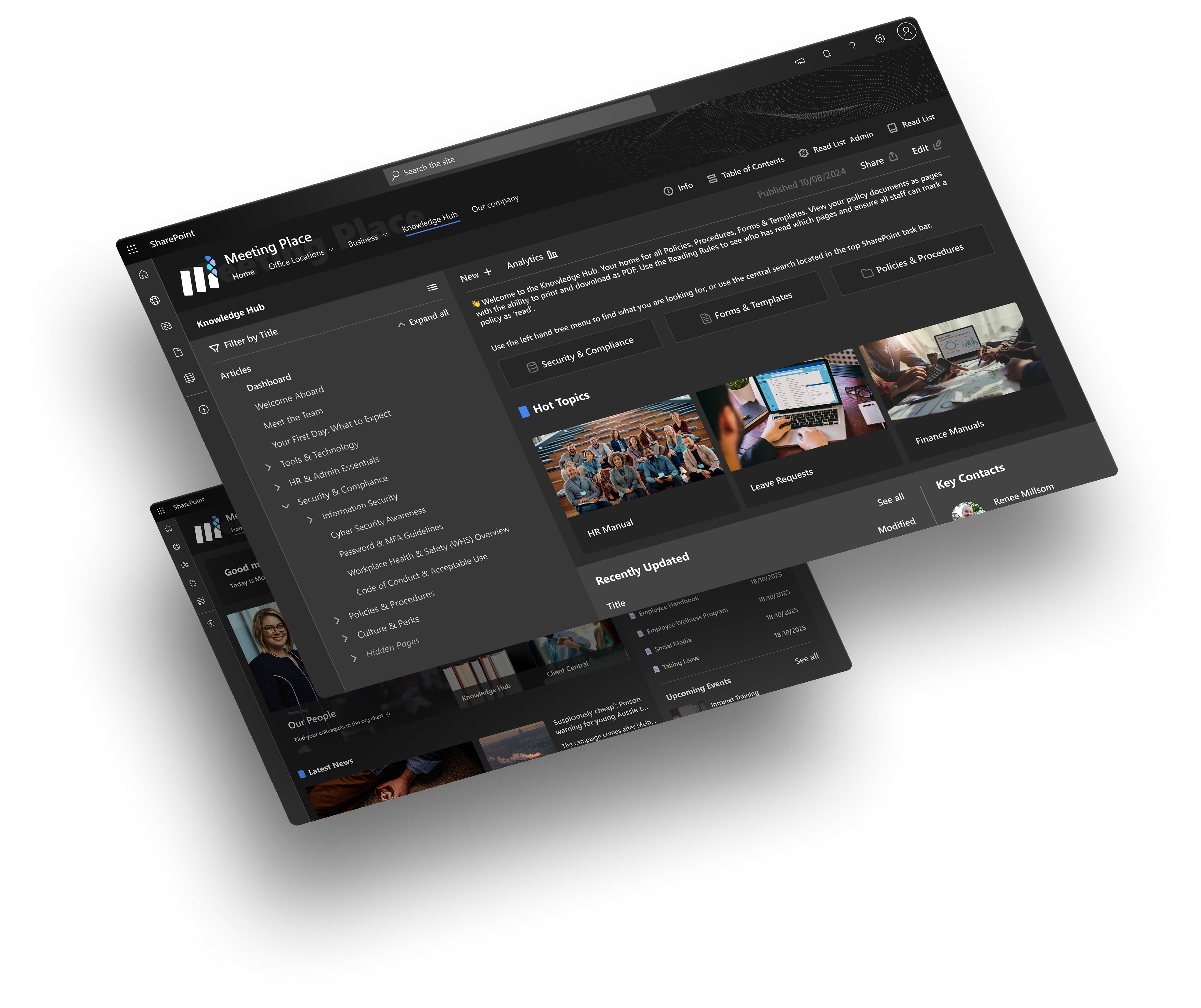 Sprocket Studio - Meeting Place intranet in SharePoint