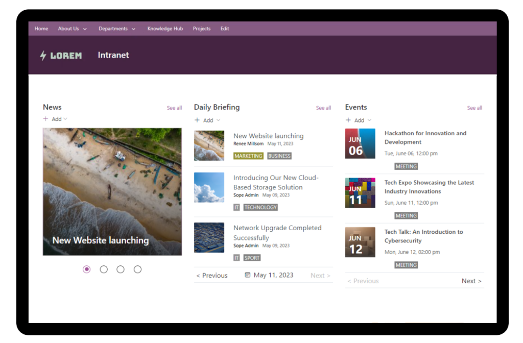 sharepoint daily news feed settings - sharepoint daily news feed web part