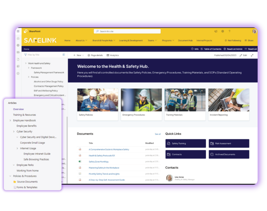 Knowledge Base Wiki Menu