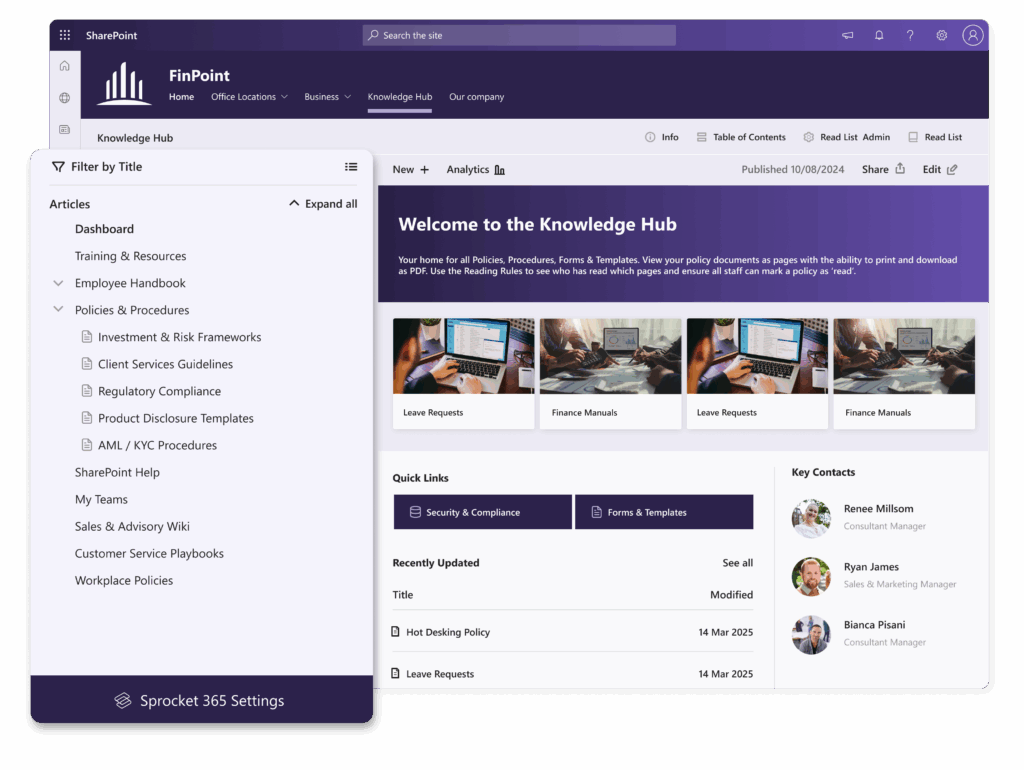 SharePoint Visual Structure Knowledge Base 