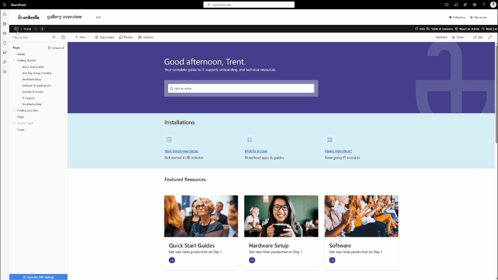 Animated People Hub Settings