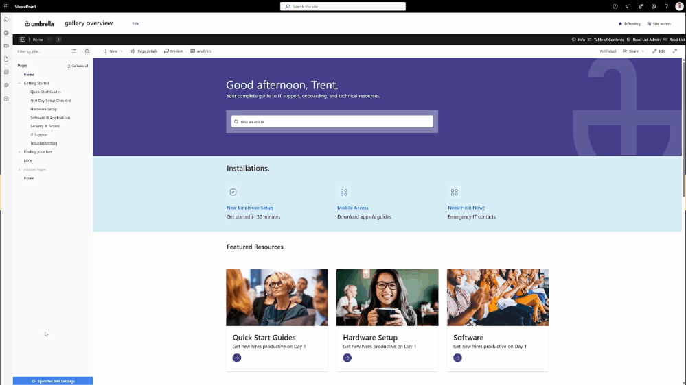 Animated People Hub Settings